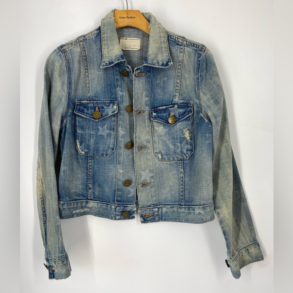 Current Elliott Demin Jacket with Star pattern EUC